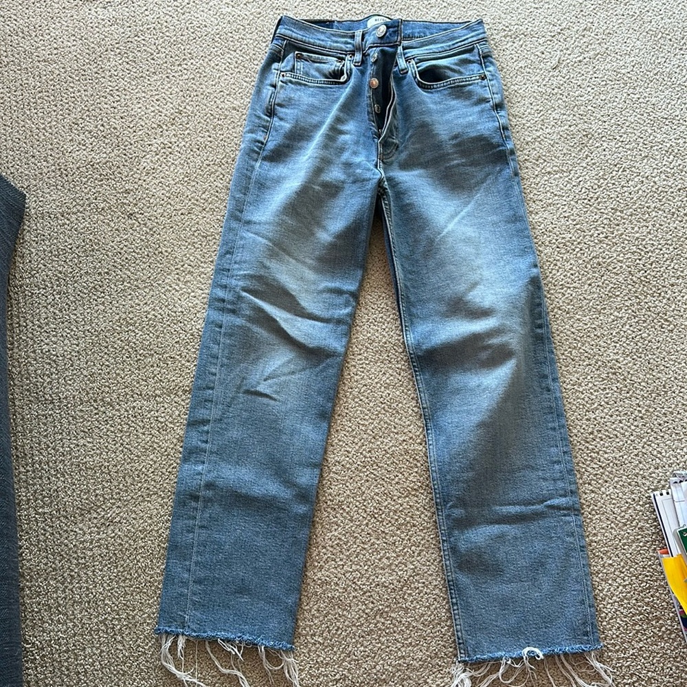 Re/done 70s stove pipe jeans 27